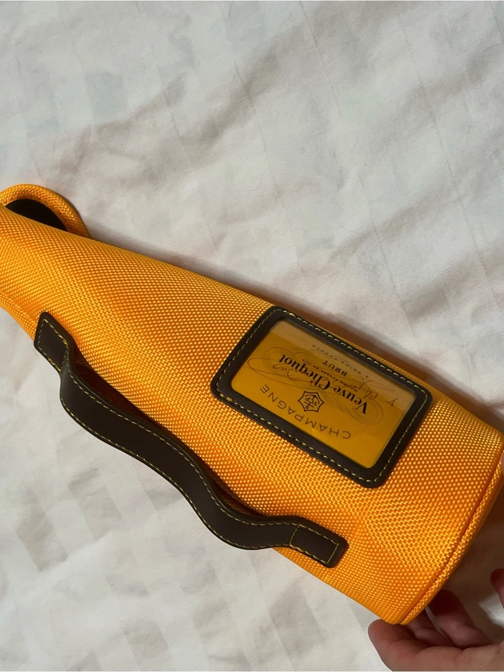 Veuve Clicquot Yellow Champagne Bottle Cooler Carrier 21-Supp